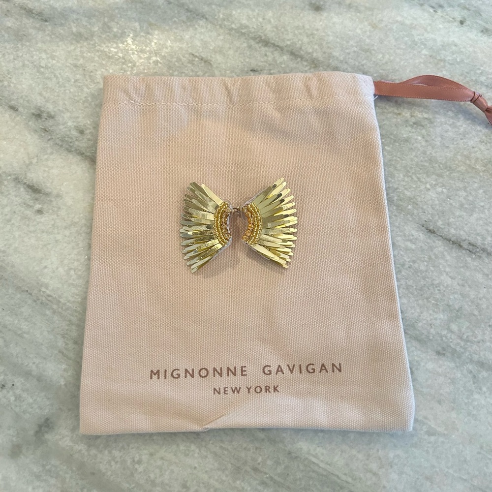 Mignonne Gavigan Metallic Mini Madeline Earrings Gold